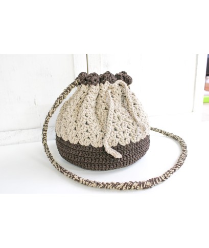 100% Cotton Cord Bucket Shoulder Strap