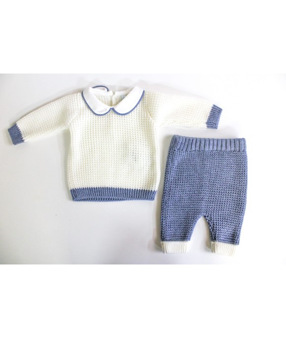 2 Pieces Rice Grain Wool (Sweater + Trousers) §88