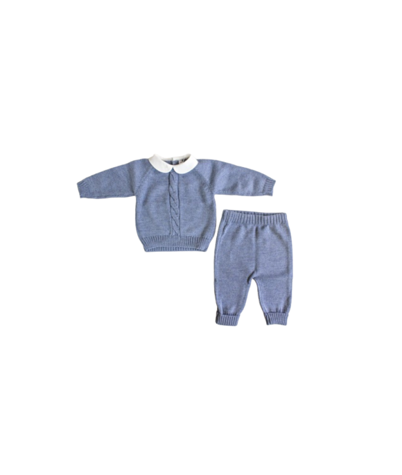 Completo 2 Pezzi Treccia Lana (Maglia + Pantalone) §120
