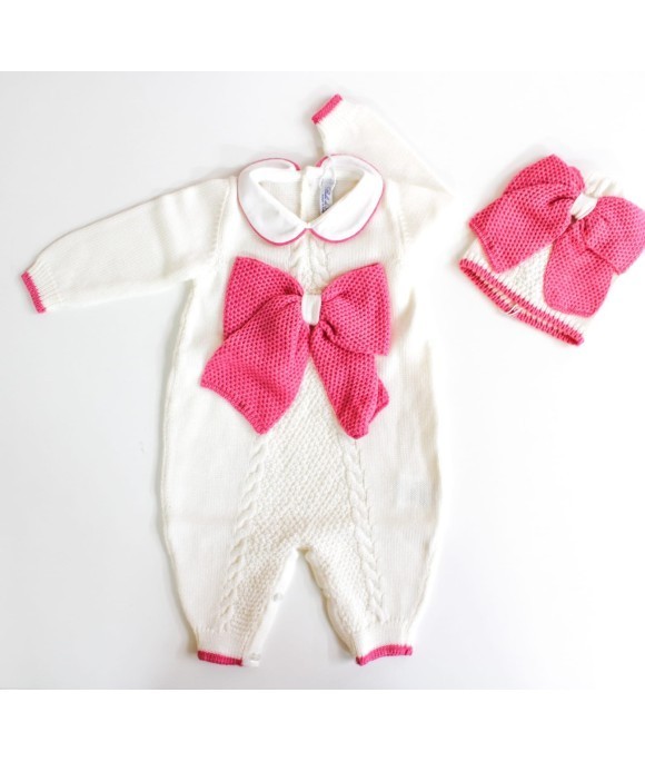 Tutina Con Fiocco Grana + Cappellino §127