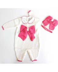 Tutina Con Fiocco Grana + Cappellino §127