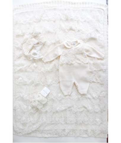 Lace and Wool Bow Set - Playsuit §135