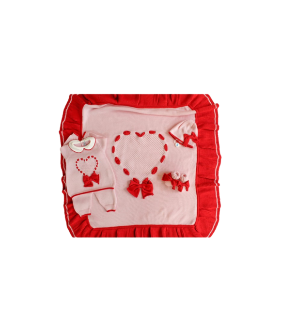 Set Cuore Fettuccia + Rouche Lana - Coprifasce Femminuccia §138