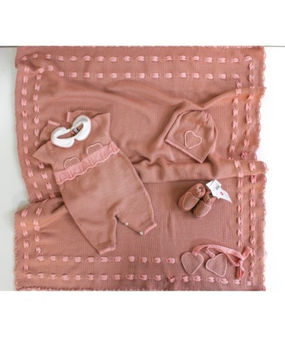Set Fascia & Cuoricini Lana - Tutina §141