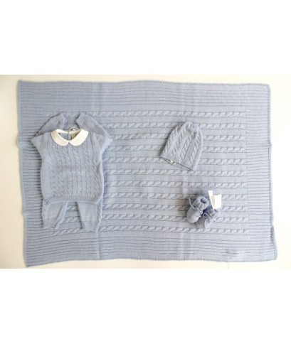 Set Multitreccia Lana - Coprifasce (Maglia + Pantalone) §158