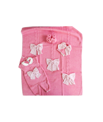 Set Treccione Con Fiocco Intrecciato Tutina §93