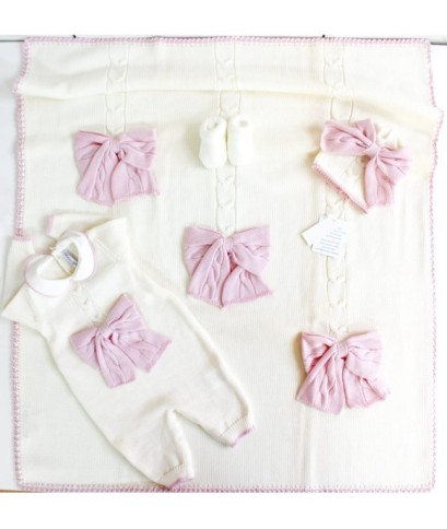 Set Treccione Con Fiocco Intrecciato Tutina §93