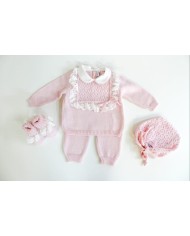 Tutina Treccia Con Fiocco Grana Lana §128