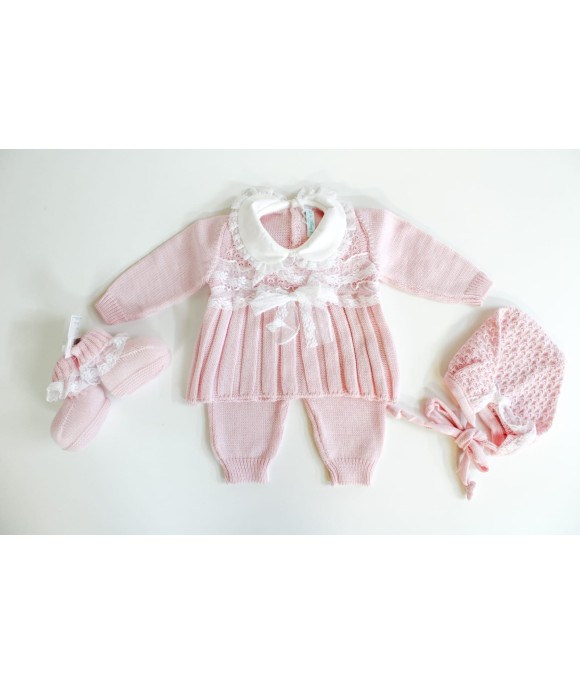 Serie Pizzo Con Fiocchetto (Maglietta + Pantalone) §167