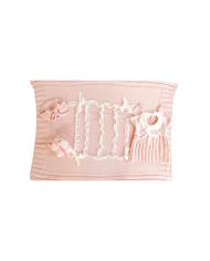 Set Pizzo Con Fiocchetto Lana - Vestina §608