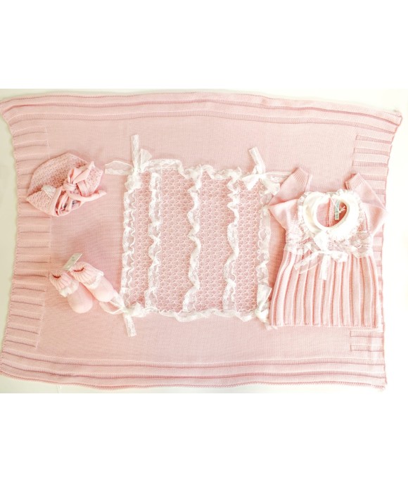 Lace Set With Wool Bow - Dress §168