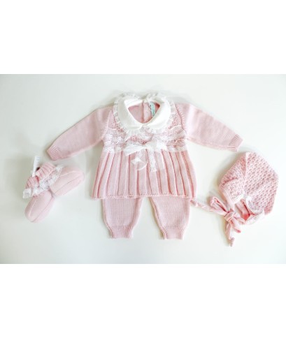 Set Serie Pizzo Con Fiocchetto – Coprifasce (Maglia + Pantalone) §169