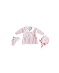 Set Pizzo Con Fiocchetto Lana – Coprifasce §610