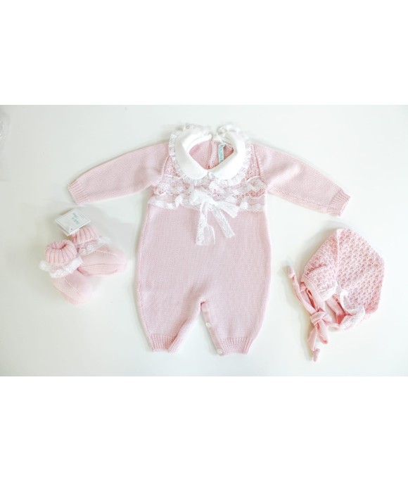 Lace Series With Wool Bow – Onesie §172
