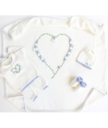 Roselline Heart Set Wool - Band Covers (Shirt + Trousers) §83