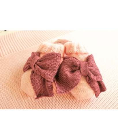 Set Cuore Fettuccia In Pura Lana Maglia + Pantalone §10