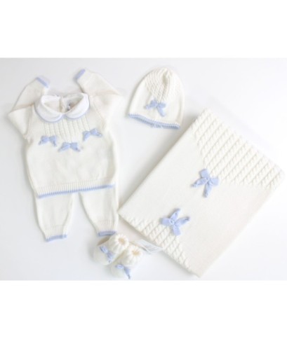 Set of Wool Bows for Boys (Shirt + Trousers)