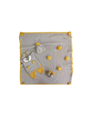 Set Traforato con Pon-Pon Lana - Coprifasce (Maglia + Pantalone) §178