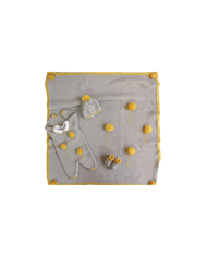 Set Traforato con Pon-Pon Lana - Coprifasce (Maglia + Pantalone) §178