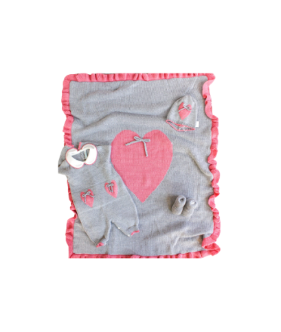 Hearts WithWool  Bow Set - Onesie §194