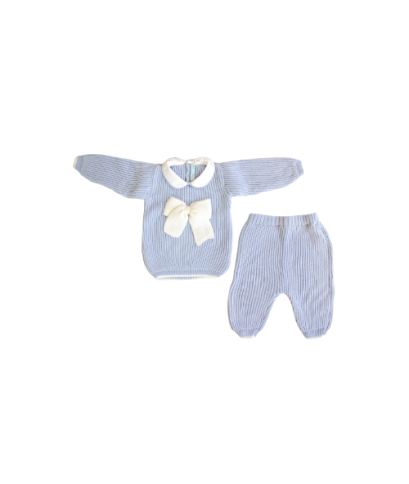 2 Pieces English Sweater With Wool Bow §198