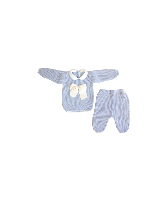 2 Pieces English Sweater With Wool Bow §198