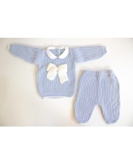 2 Pieces English Sweater With Wool Bow §198