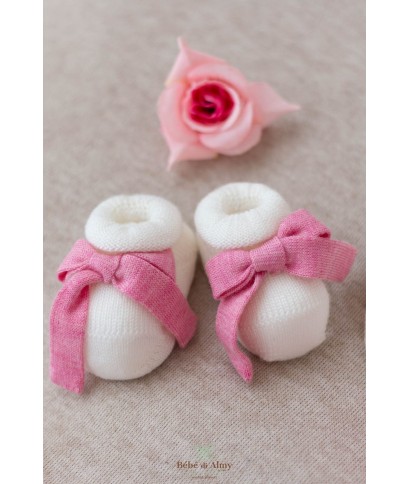 Set Fettuccia Palloncino Lana Per Neonata - Tutina §200