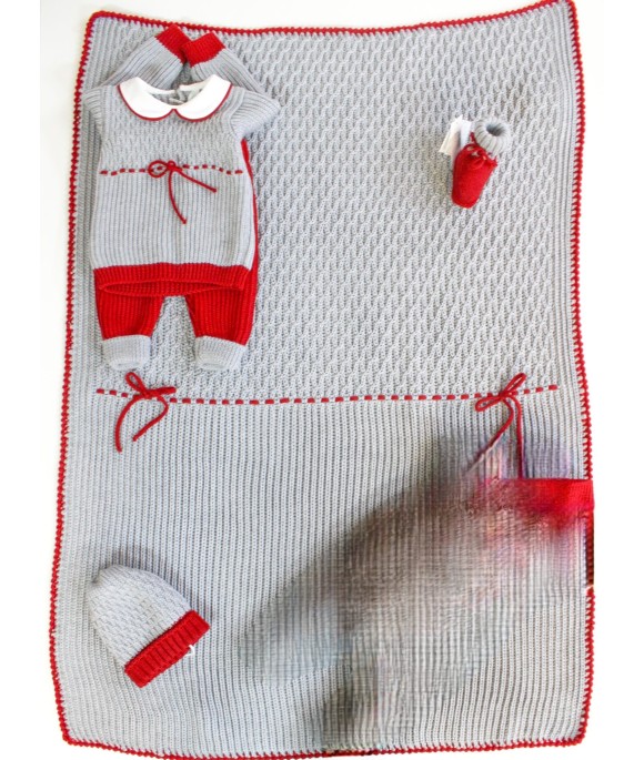 Set Doppia Lavorazione Lana - Coprifasce (Maglia + Pantalone) §203