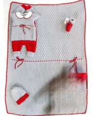 Set Doppia Lavorazione Lana - Coprifasce (Maglia + Pantalone) §203