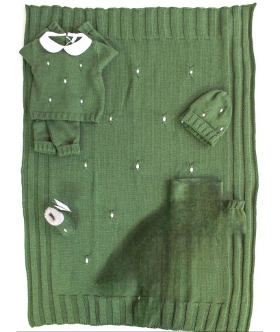 Set Ricamo Nocciolina - Coprifasce (Maglia + Pantalone) §208