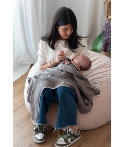 corredo Nodo D'Amore Lana Per Neonato - Tutina §210