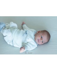 Set of small perforated hearts for boys - headband covers (shirt + trousers) §212