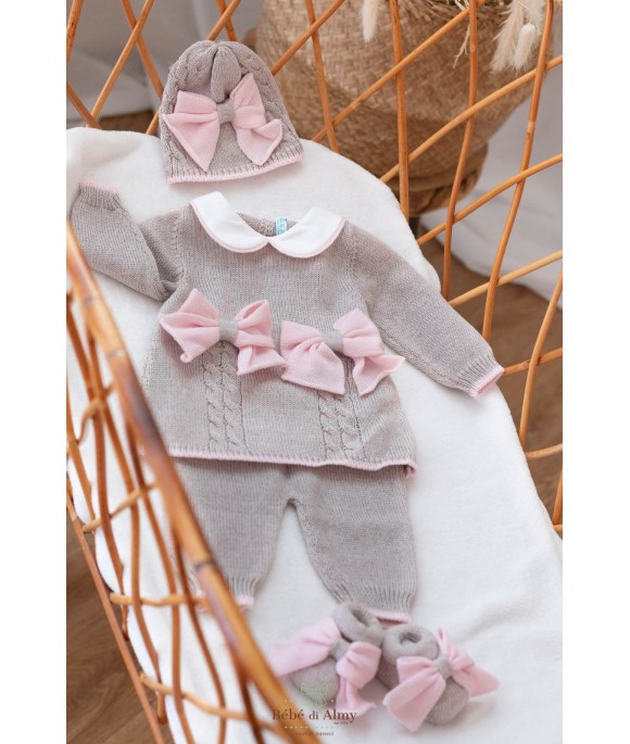 Girl's Scaled Bows Set - Headband Covers §214