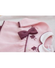 Set Farfalline Ricamate Lana - Coprifasce (Maglietta + Pantalone) §220