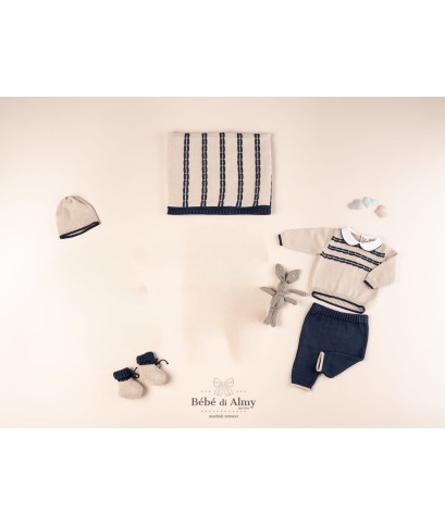 Set Righe Cotone - Coprifasce (Maglie + Pantalone) §224