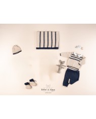 Set Righe Cotone - Coprifasce (Maglie + Pantalone) §224