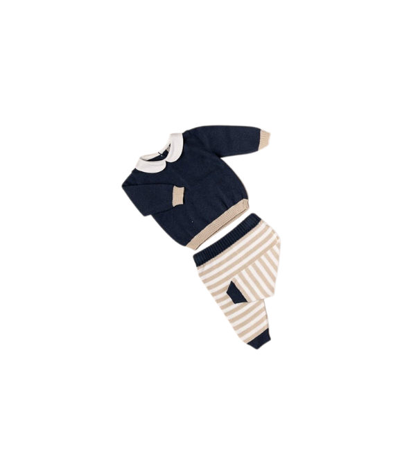 Cotton Stripe Set - Long Bandeau Cover (Shirt + Trousers) §246