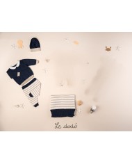 Cotton Stripe Set - Long Bandeau Cover (Shirt + Trousers) §246