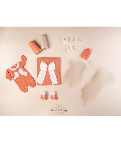 Cotton Ribbed Bow Set - Onesie §248