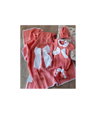 Cotton Ribbed Bow Set - Romper §249