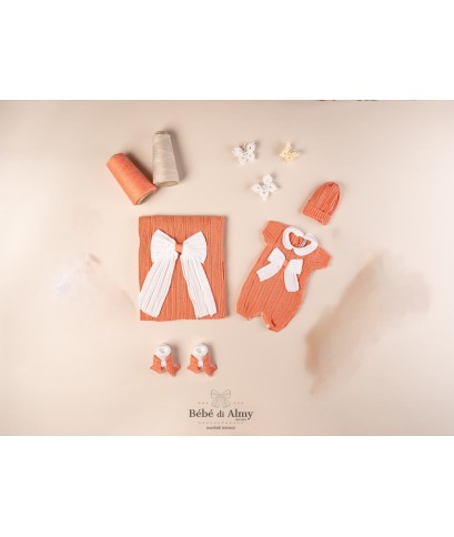 Cotton Ribbed Bow Set - Romper §249