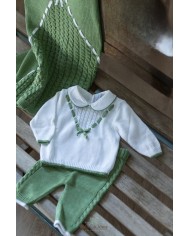 Set Fettuccia Con Fiocco Cotone - Coprifasce (Maglia + Pantalone) §254