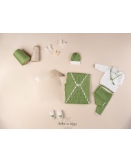 Set Fettuccia Con Fiocco Cotone - Coprifasce (Maglia + Pantalone) §254