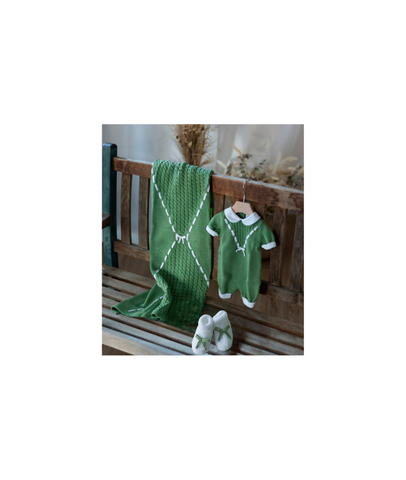 Set Fettuccia Con Fiocco Cotone - Pagliaccetto §255