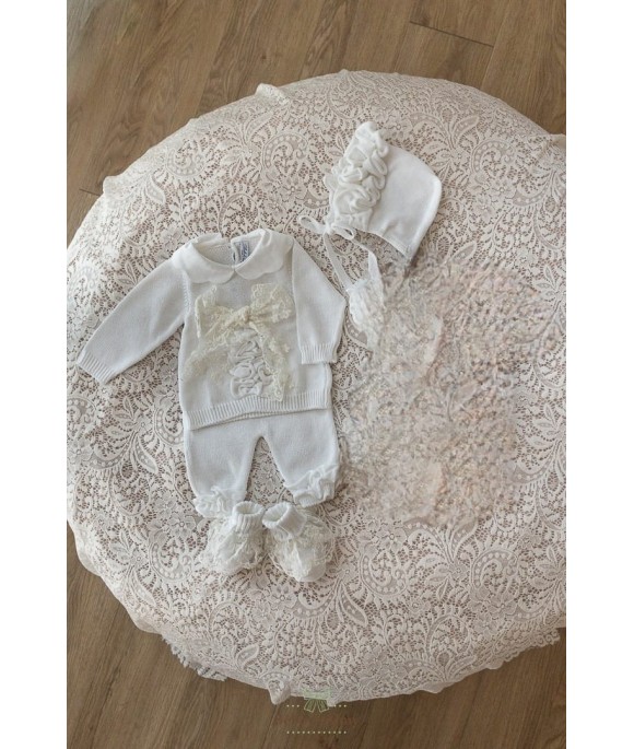 Set Cerimonia Rouches Cotone - Coprifasce (Maglia + Pantalone) §261