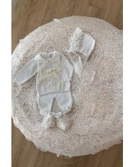Set Cerimonia Rouches Cotone - Coprifasce (Maglia + Pantalone) §261