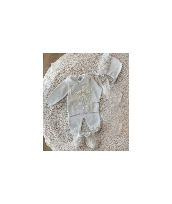 Set Cerimonia Rouches Cotone - Coprifasce (Maglia + Pantalone) §261