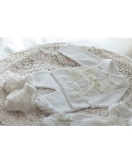 Set Cerimonia Rouches Cotone - Coprifasce (Maglia + Pantalone) §261