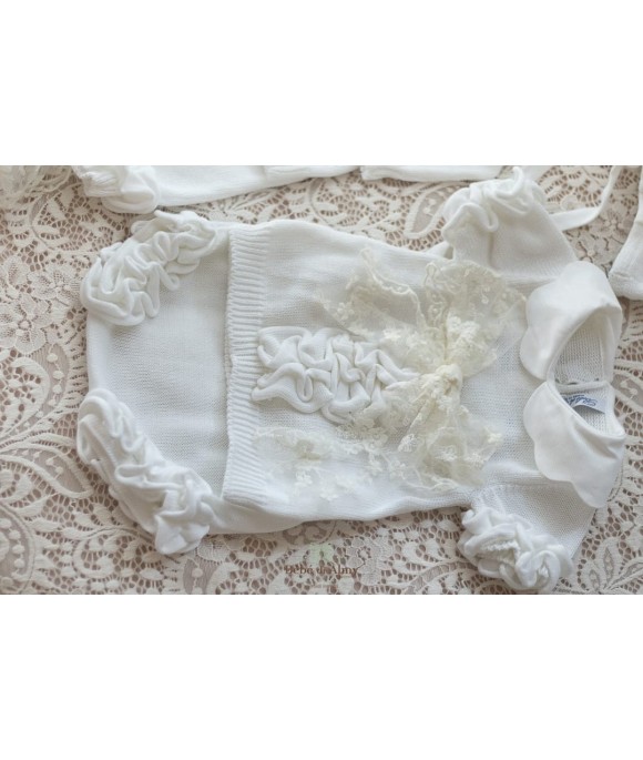 Cotton Ruffles Ceremony Set - Headband Covers (T-shirt + Coulotte) §263